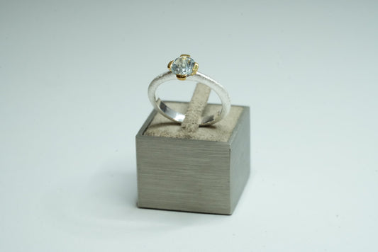 Aquamarin Silber Ring
