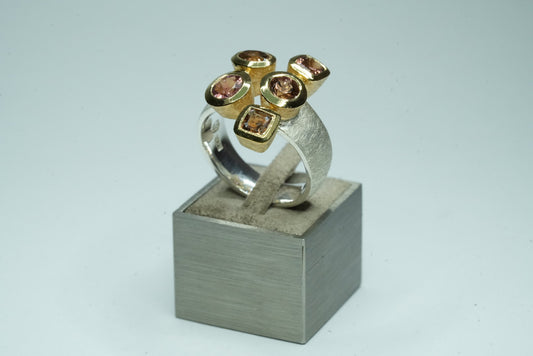 Turmalin Silber Ring