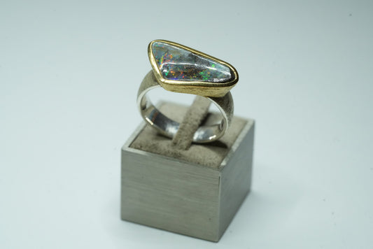 Boulder Opal Ring