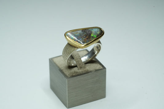 Boulder Opal Ring