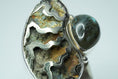 Load image into Gallery viewer, Labradorite Pyritammone Ring