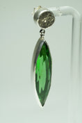 Load image into Gallery viewer, Obsidian slate pyrite earrings