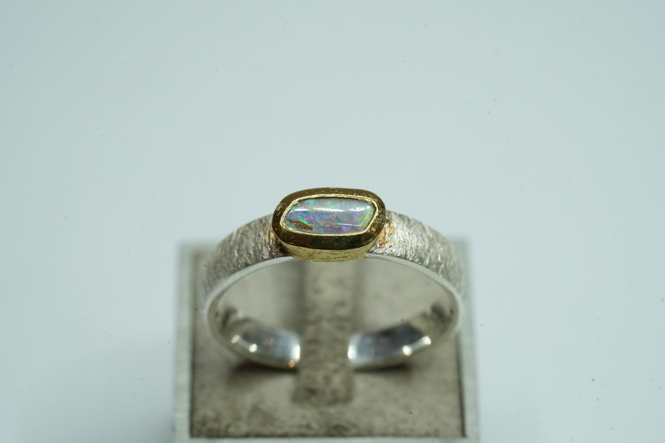 Opal Silber Ring