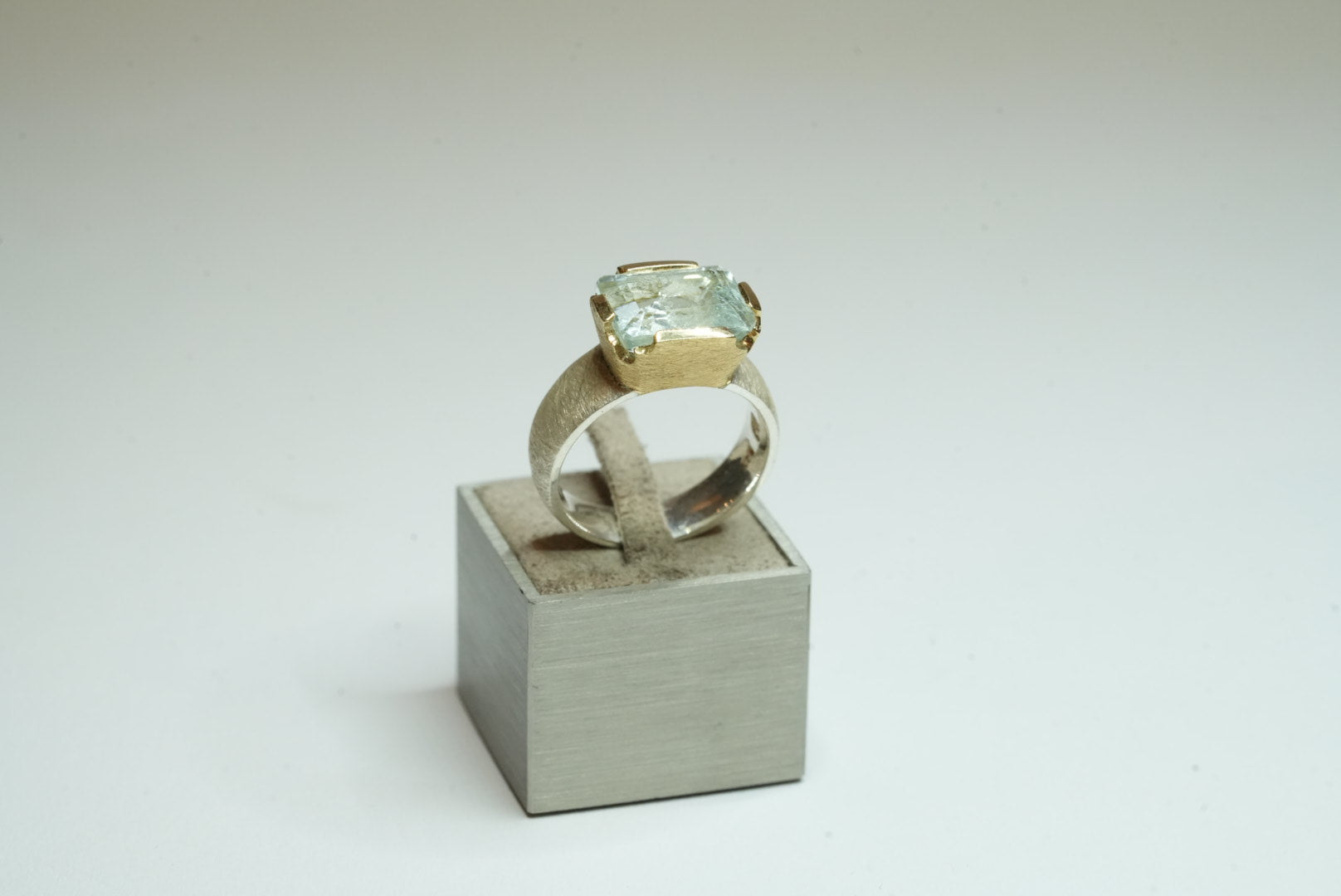 Aquamarine Silver Ring
