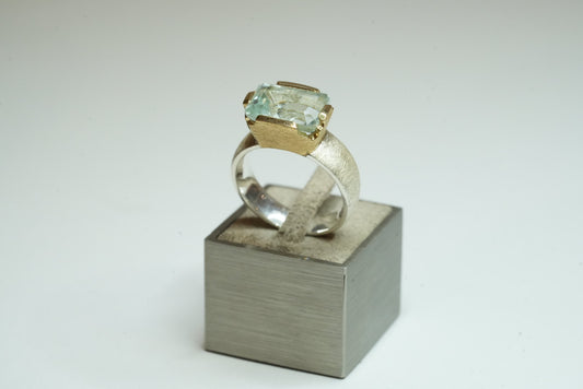 Aquamarin Silber Ring