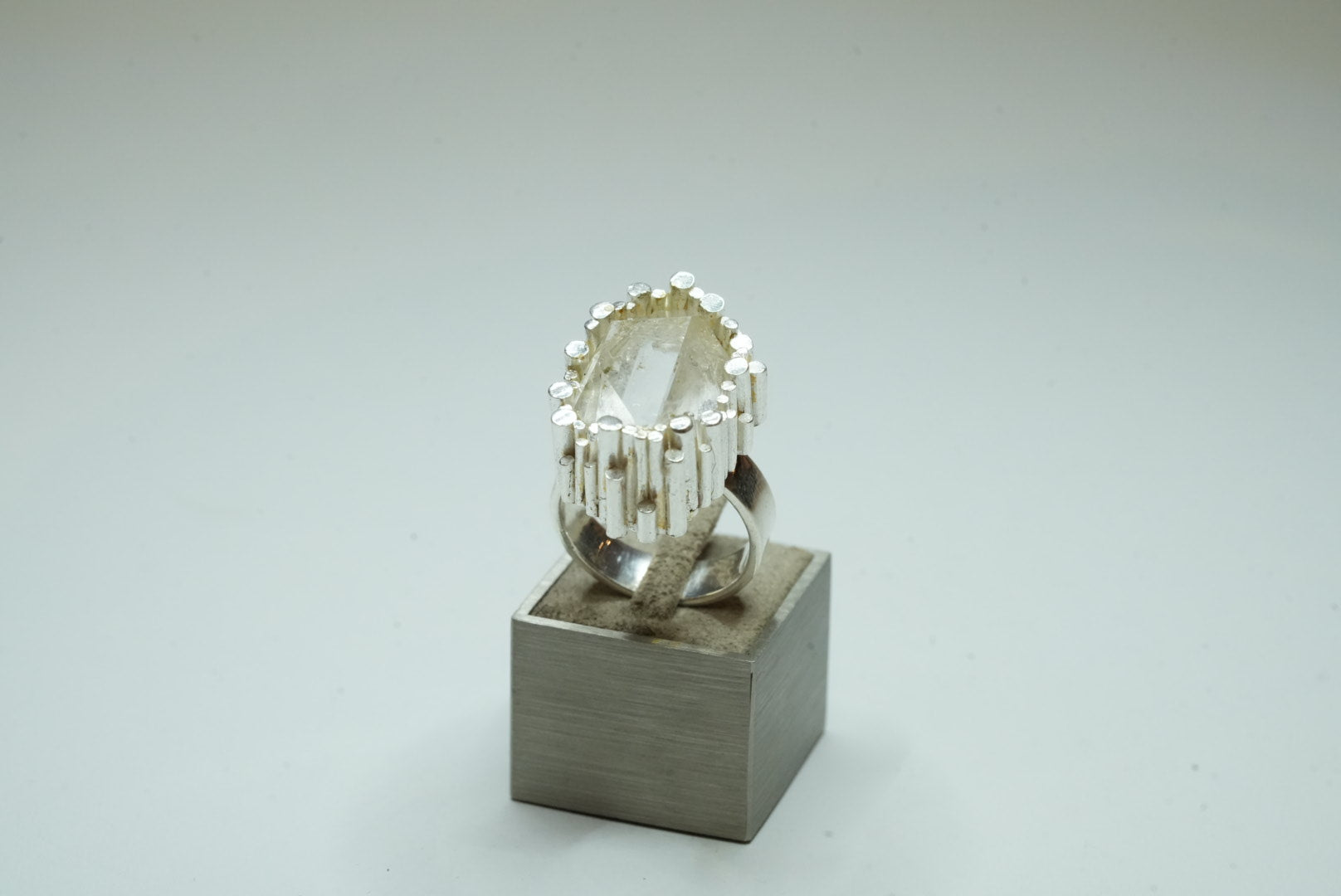 Herkimer diamond ring