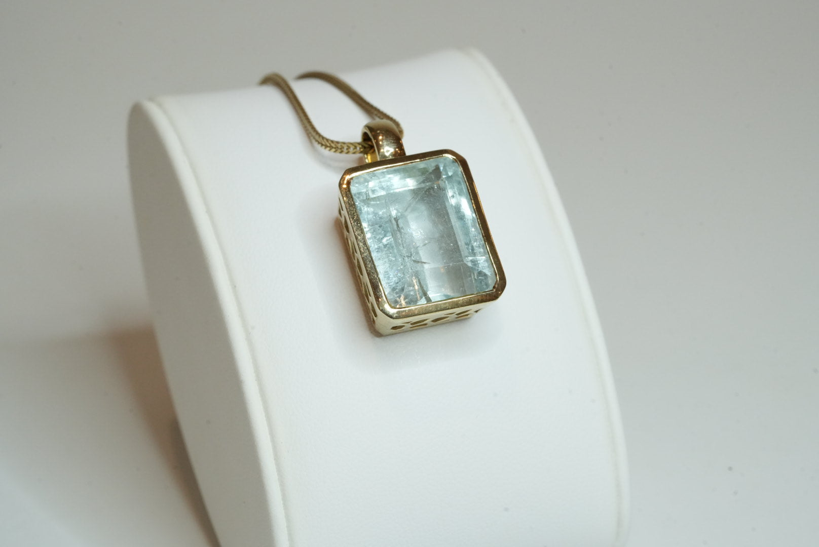 Aquamarin Gold Anhänger