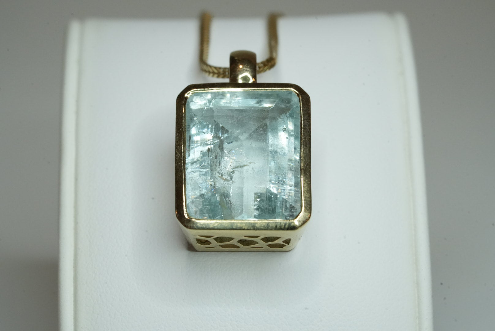 Aquamarin Gold Anhänger