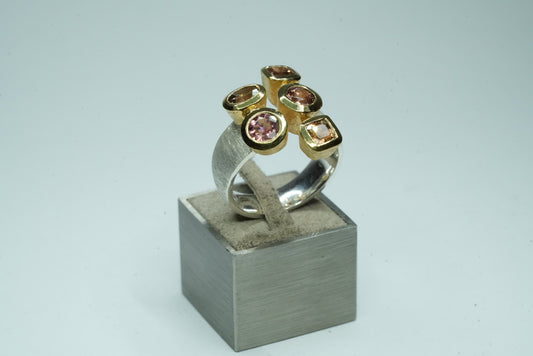 Turmalin Silber Ring