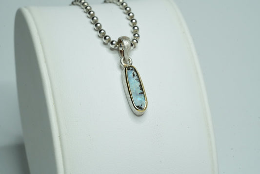 Opal Silber Anhänger