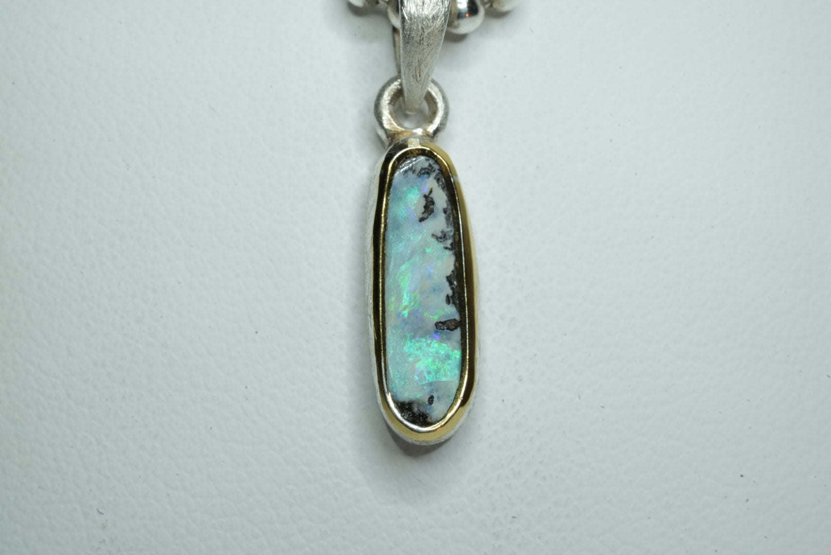 Opal Silver Pendant
