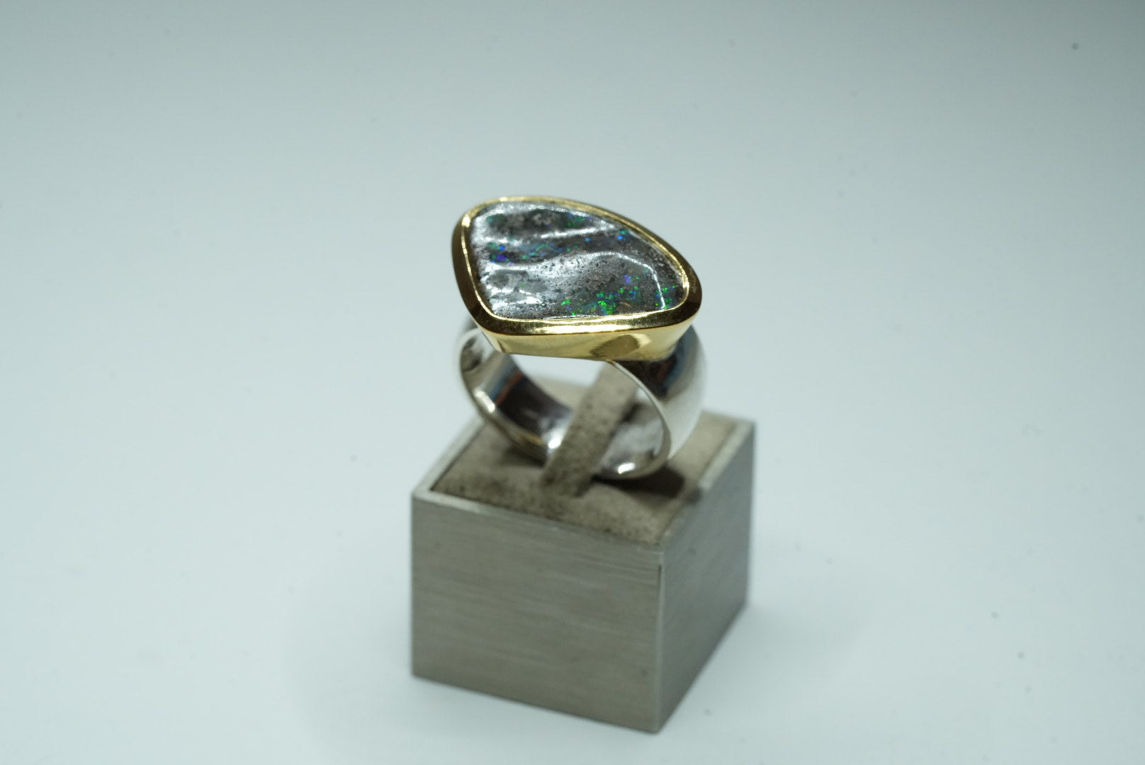 Boulder Opal Ring