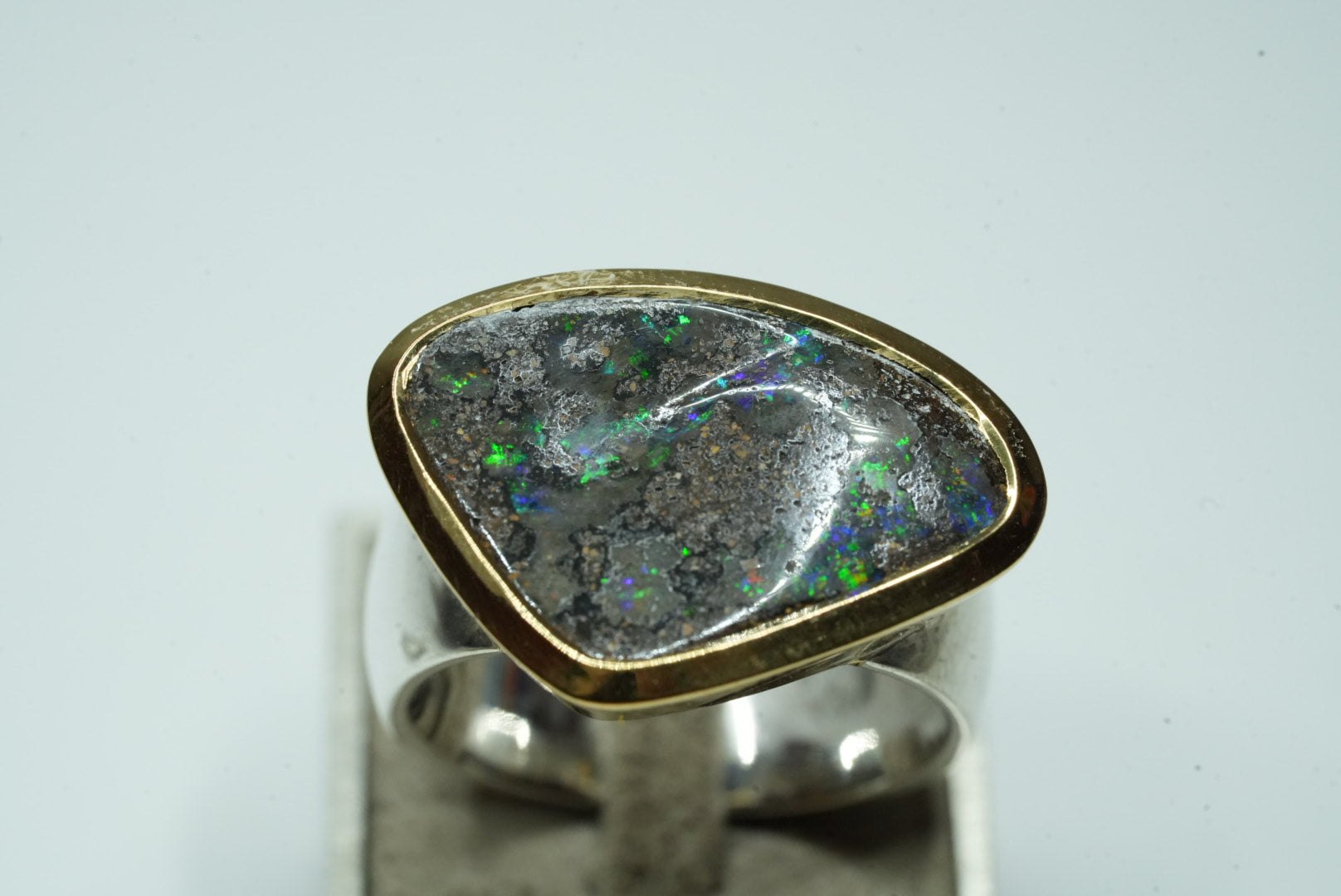 Boulder Opal Ring