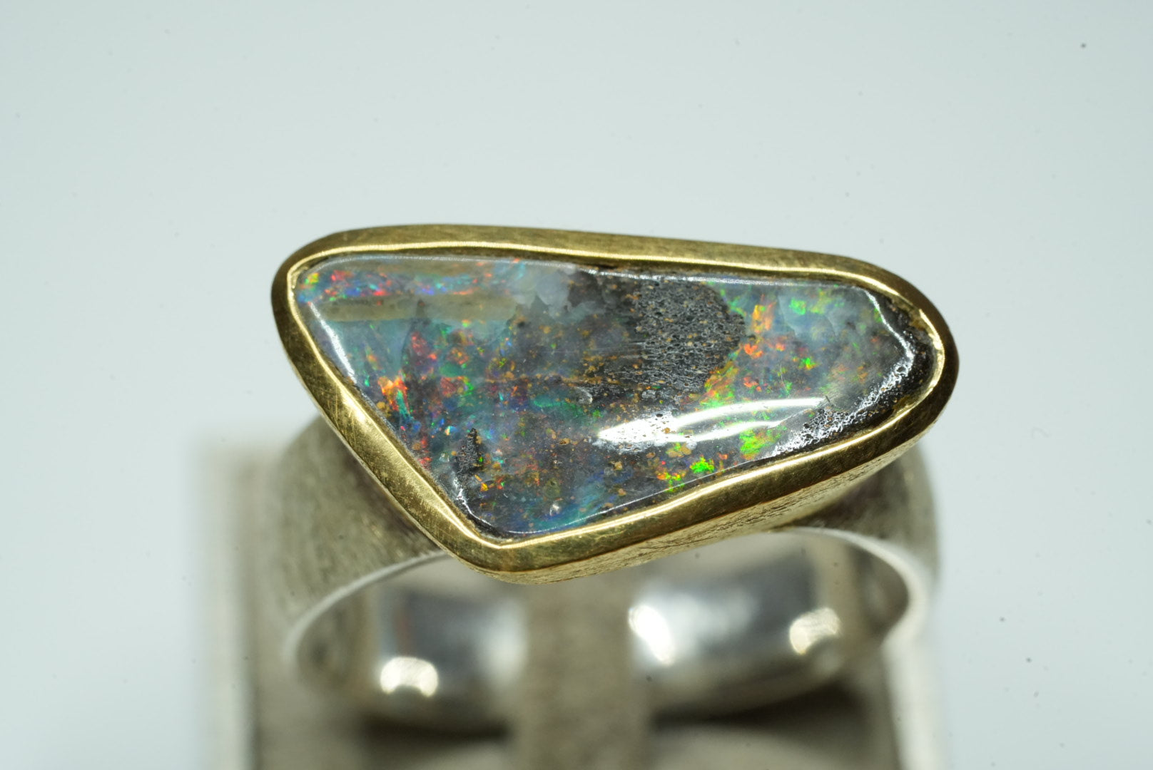 Boulder Opal Ring