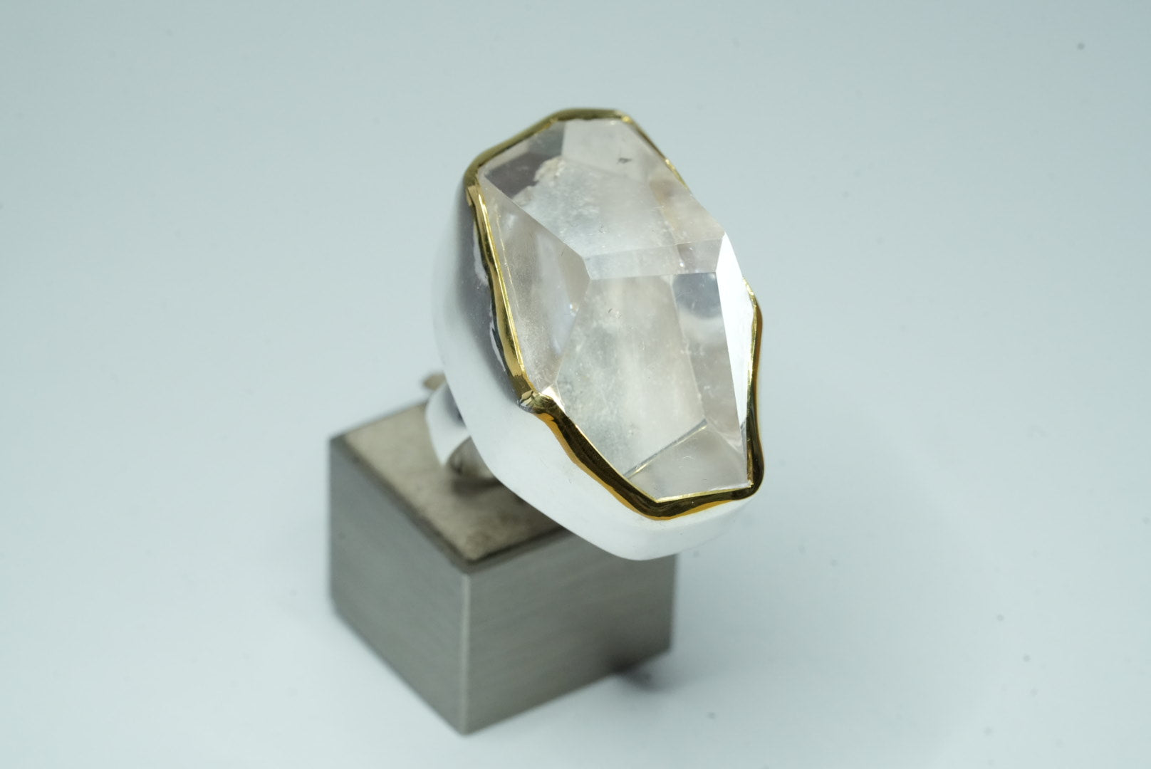 Rock crystal ring