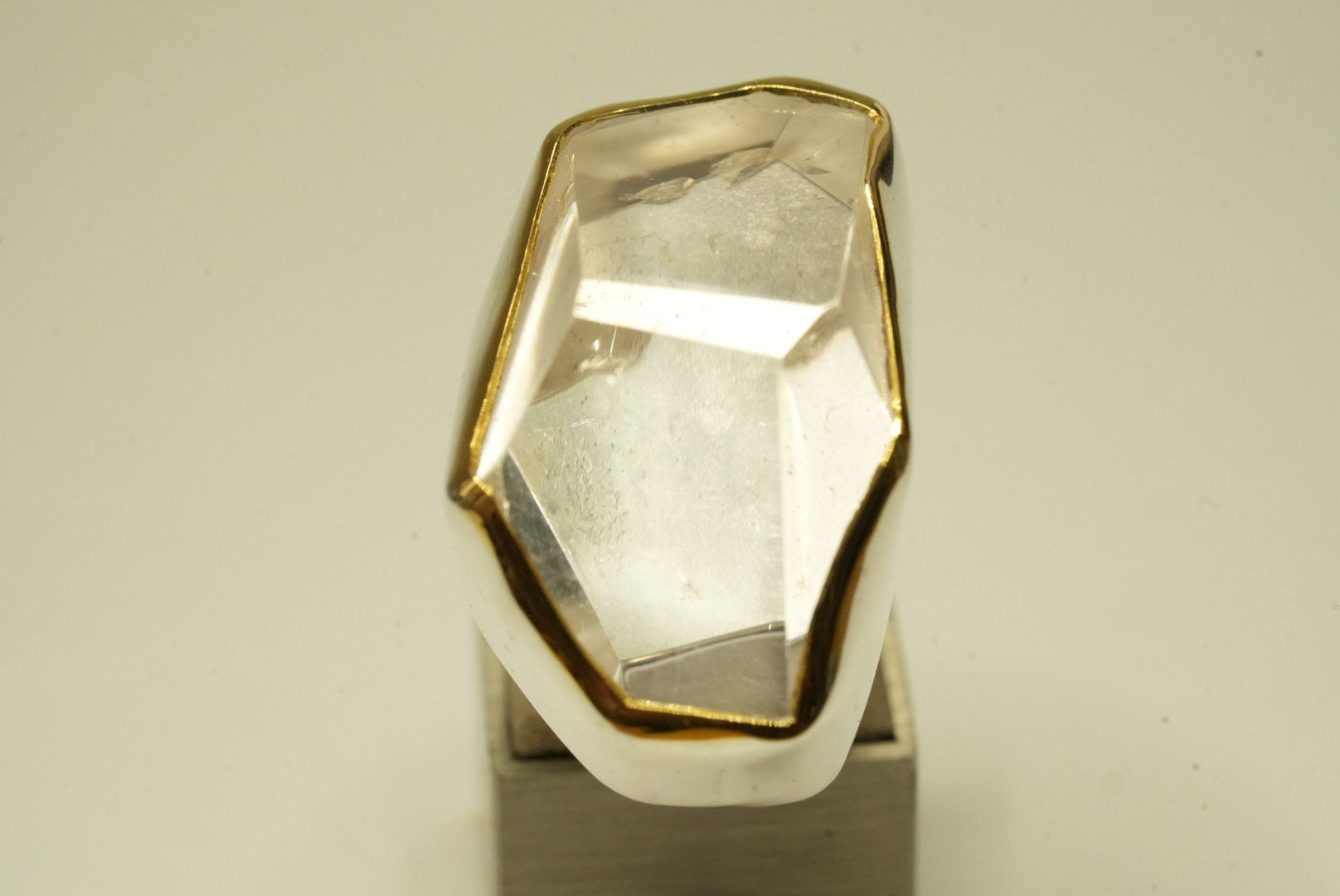 Rock crystal ring