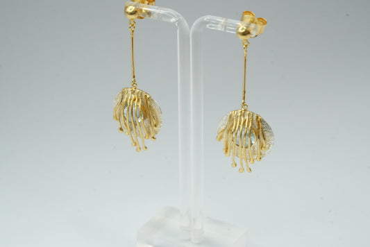 Obsidian earrings
