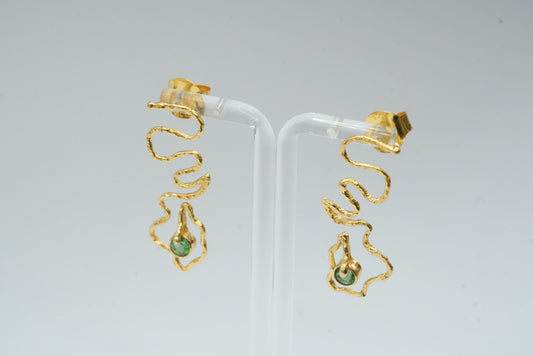 Obsidian earrings