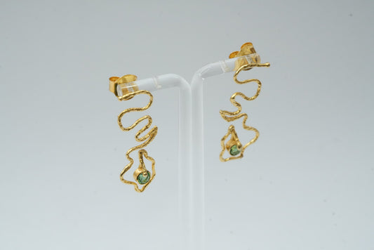 Obsidian earrings