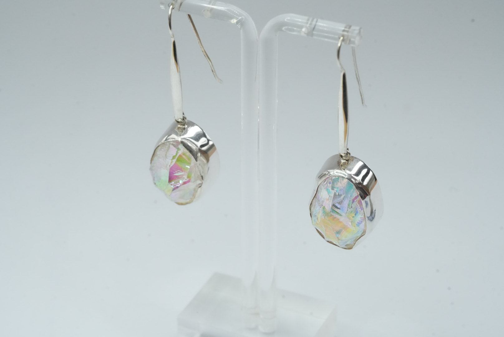Rock crystal earrings