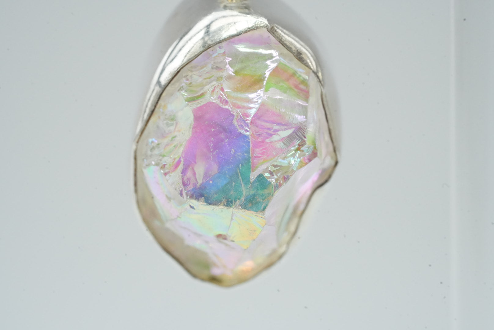 Rock crystal earrings