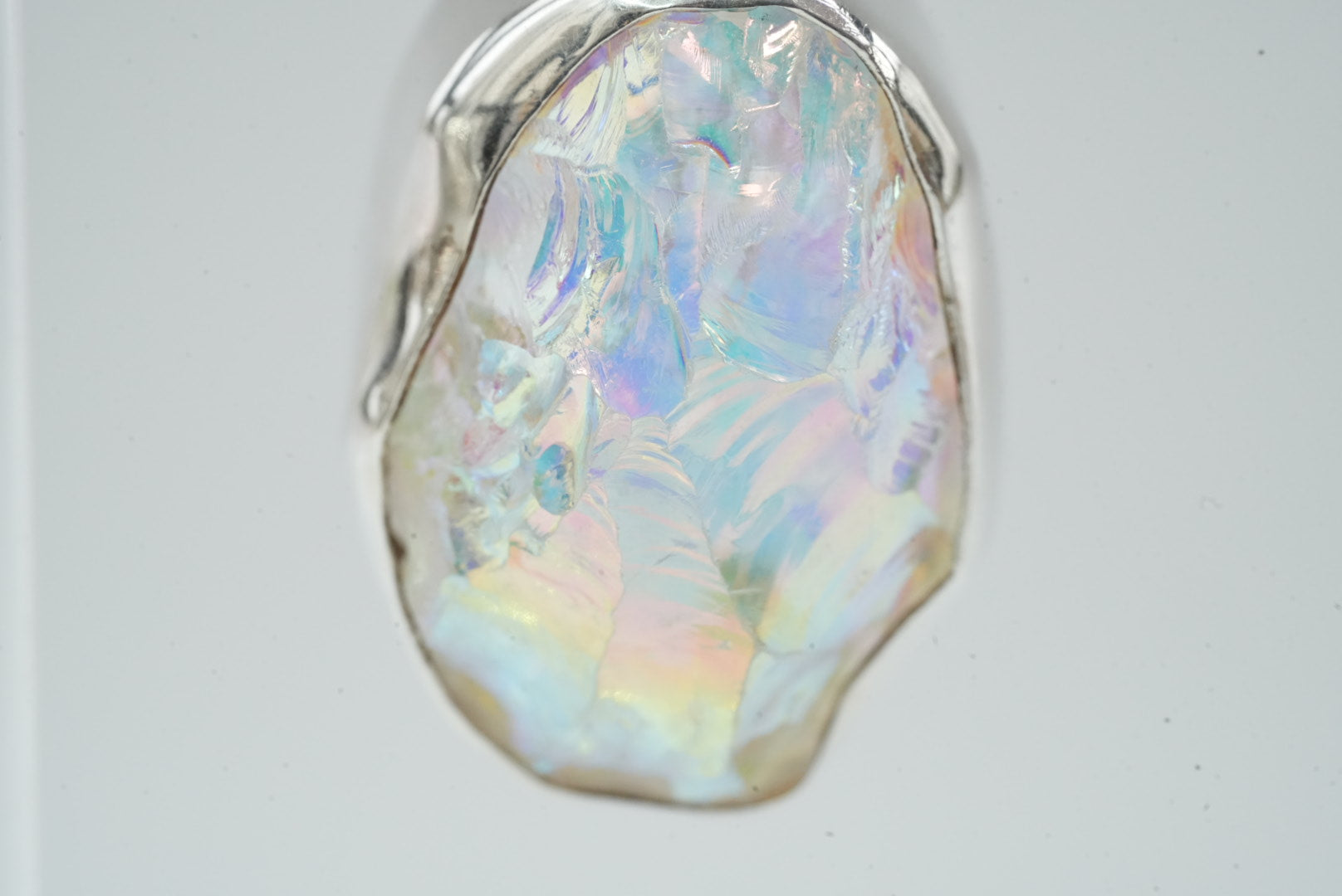 Rock crystal earrings
