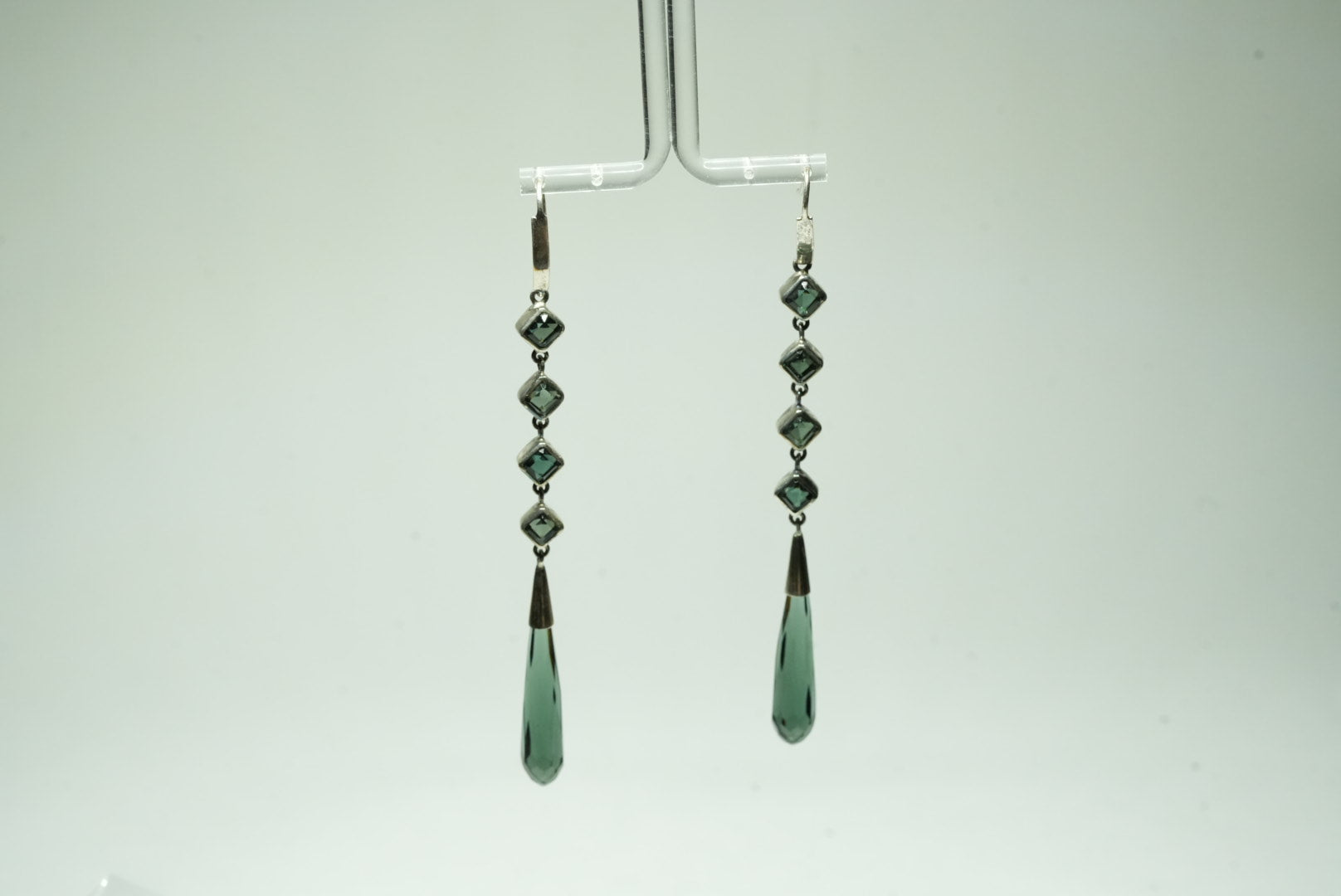 Obsidian earrings