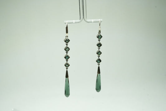 Obsidian earrings